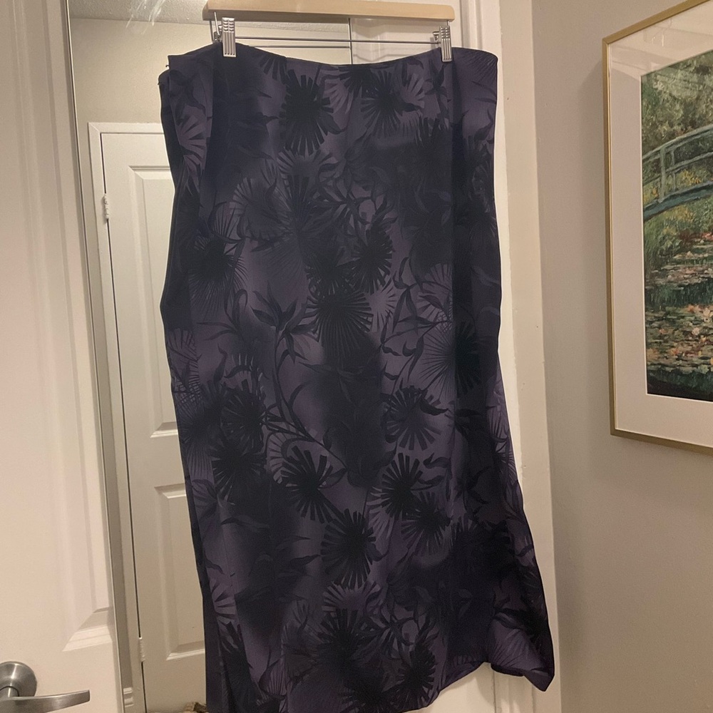 Jessica Vintage Purple Floral Maxi Skirt - Picture 4 of 8